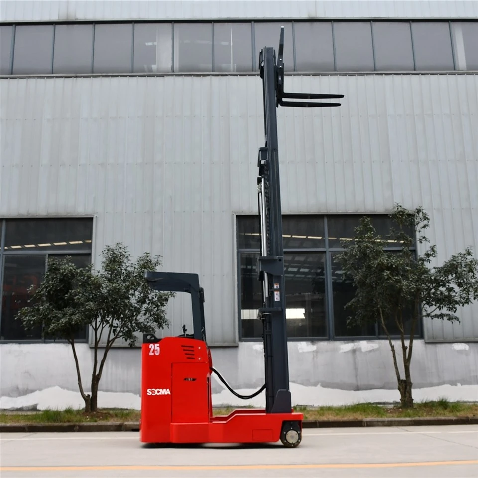 Side Loader Electric Forklift 1500kg 2000kg 3000kg Four Way Reach Stacker Forklift With Lithium Battery